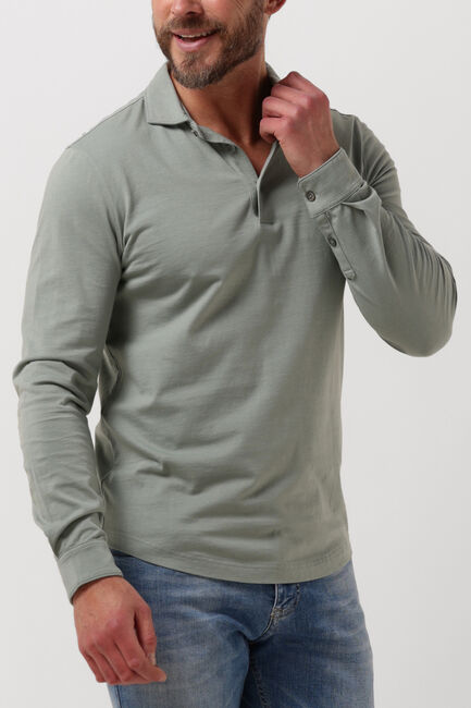 Groene PROFUOMO Polo POLO LONG SLEEVE LS - large