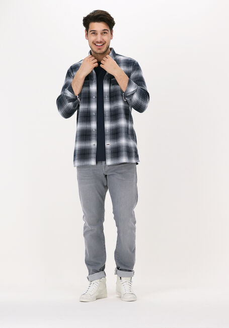 Donkerblauwe WOODBIRD T-shirt OUR JARVIS PATCH TEE - large