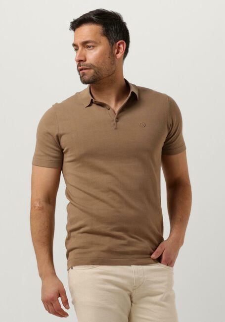 Bruine DSTREZZED Polo POLO S/S COTTON KNIT - large
