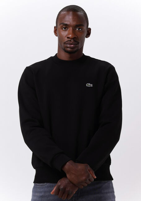 Zwarte LACOSTE Sweater CLASSIC FIT BRUSHED FLEECE SWEATSHIRT - large