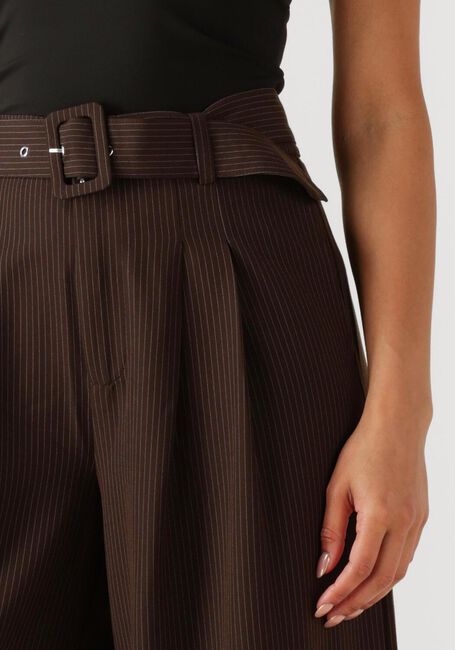 Bruine MY ESSENTIAL WARDROBE Wijde broek VITTAMW HIGH WIDE PANT - large