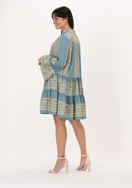 Blauwe GREEK ARCHAIC KORI Mini jurk SHORT DRESS ALL OVER - large