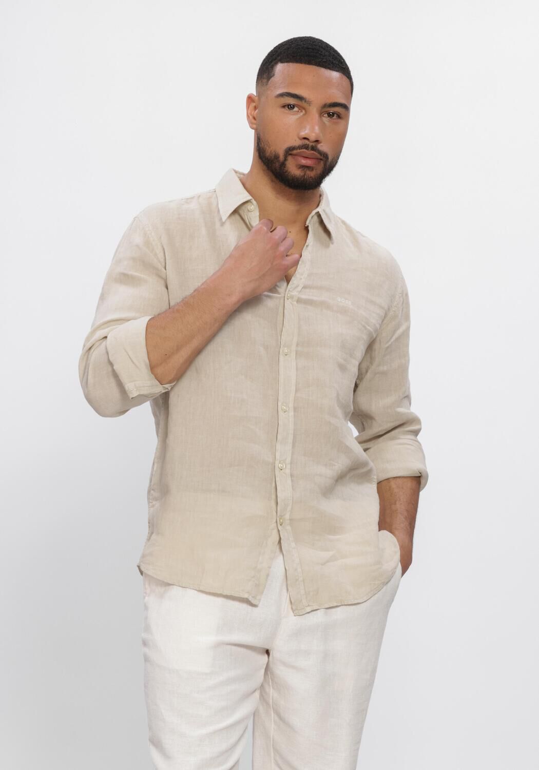 Beige BOSS ORANGE Casual overhemd RELEGANT_6 - large