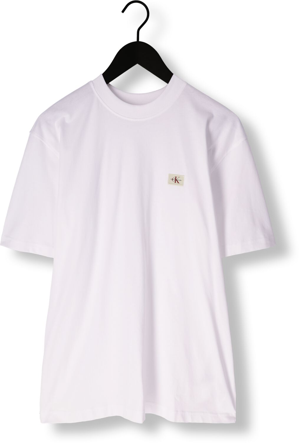 CALVIN KLEIN Heren Polo's & T-shirts Woven Label Relaxed Tee Wit