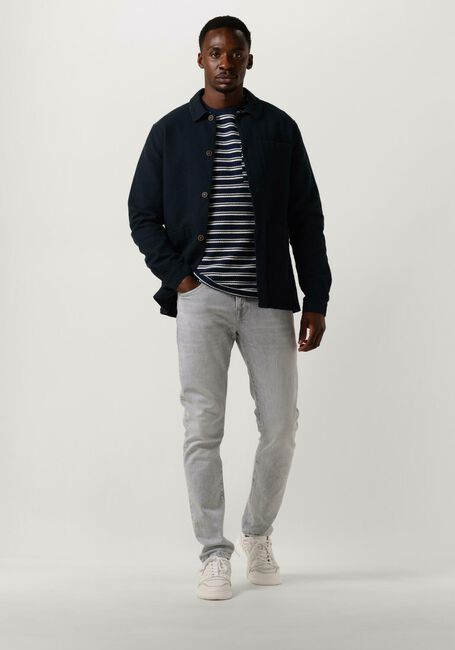 Donkerblauwe ANERKJENDT Overshirt AKOSCAR STRUCTURE OVERSHIRT - large