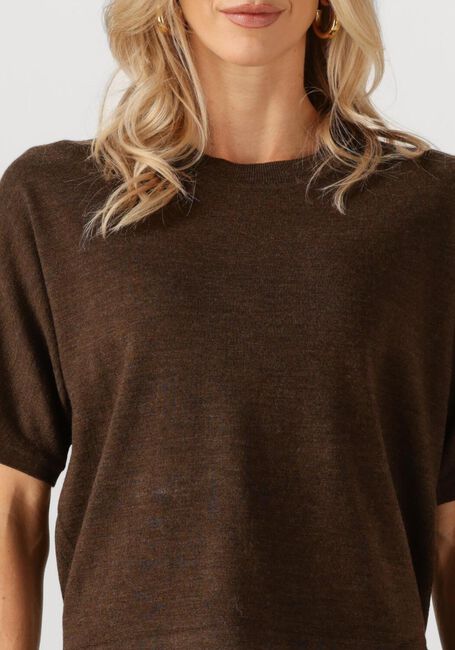 Bruine MSCH COPENHAGEN Top MSCHNEMA AVALINA 2/4 PULLOVER - large