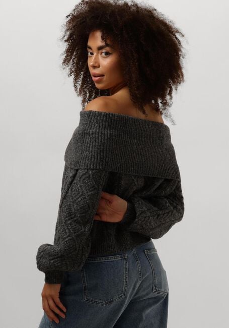 Grijze GESTUZ Trui ADIEGZ OFF SHOULDER - large