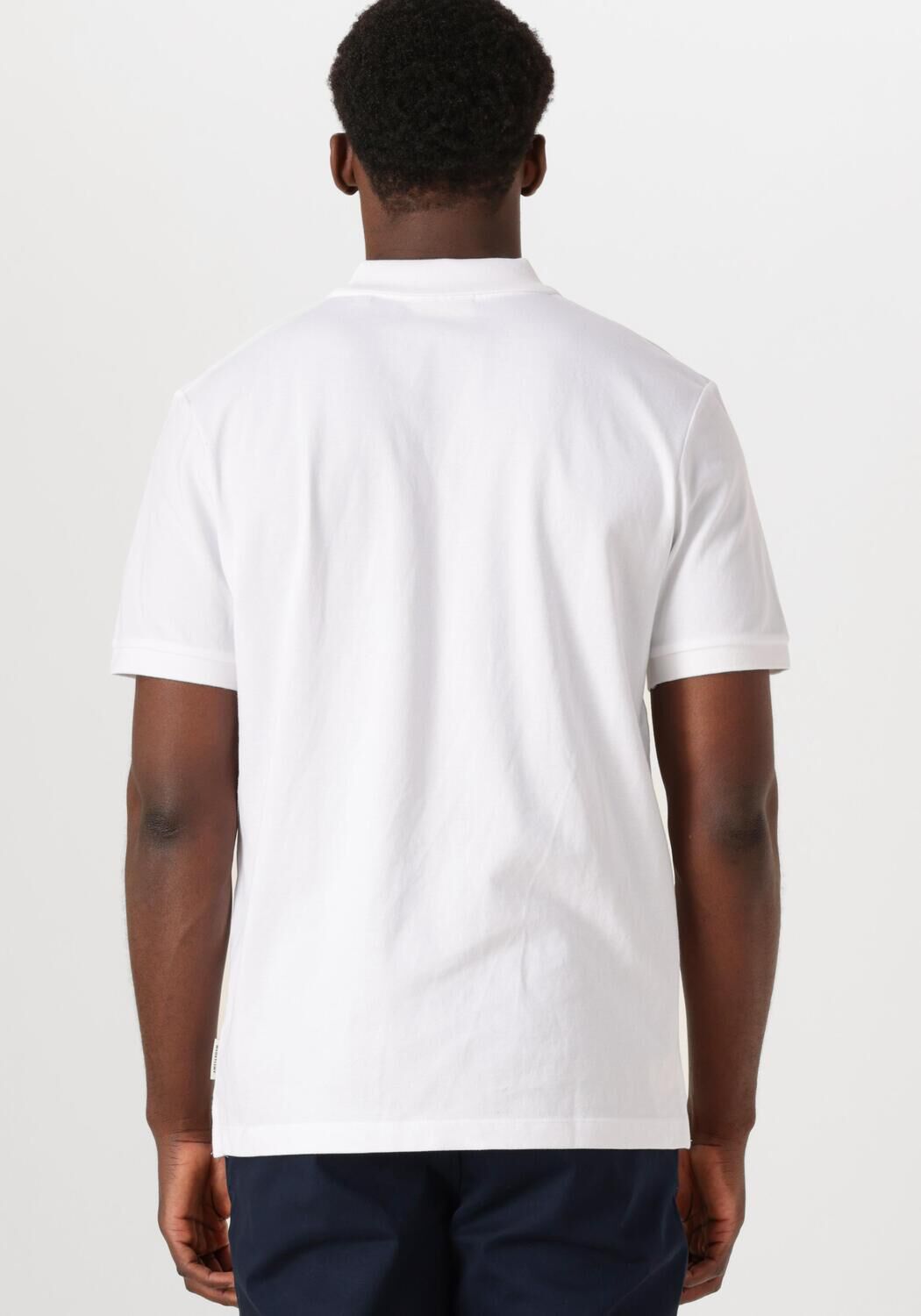 SCOTCH & SODA Heren Polo's & T-shirts Logo Pique Polo Wit