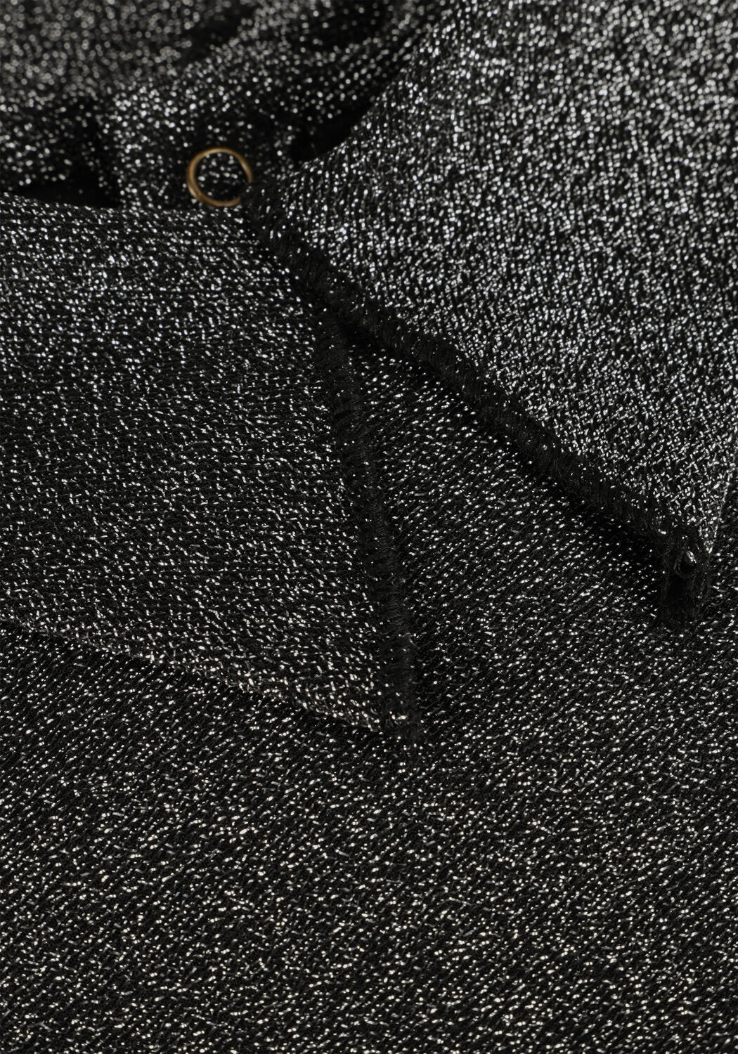 Zilveren YOUR WISHES Tops & T-shirts GLITTER COLLAR LONGSLEEVE - large