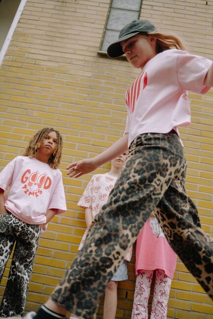 Bruine CALL ME FRANKIE Wide jeans LEOPARD PANTS - large