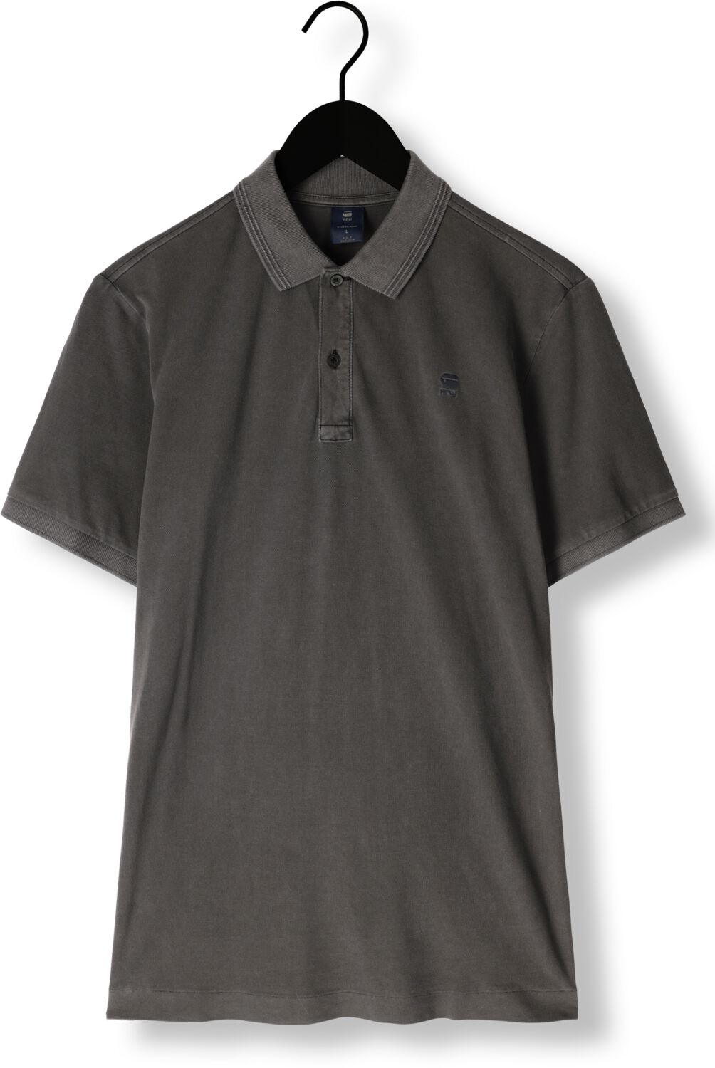 G-STAR RAW Heren Polo's & T-shirts Dunda Overdyed Slim Polo S\s Zwart