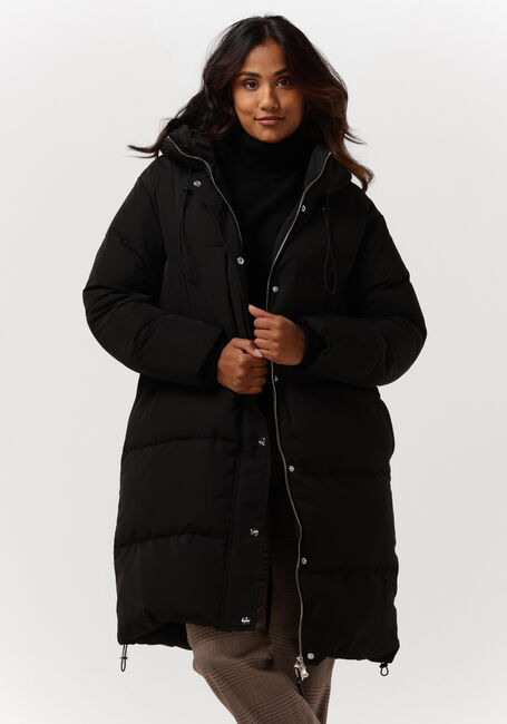 Zwarte SILVIAN HEACH Gewatteerde jas LONG DOWN JACKET IBAR - large