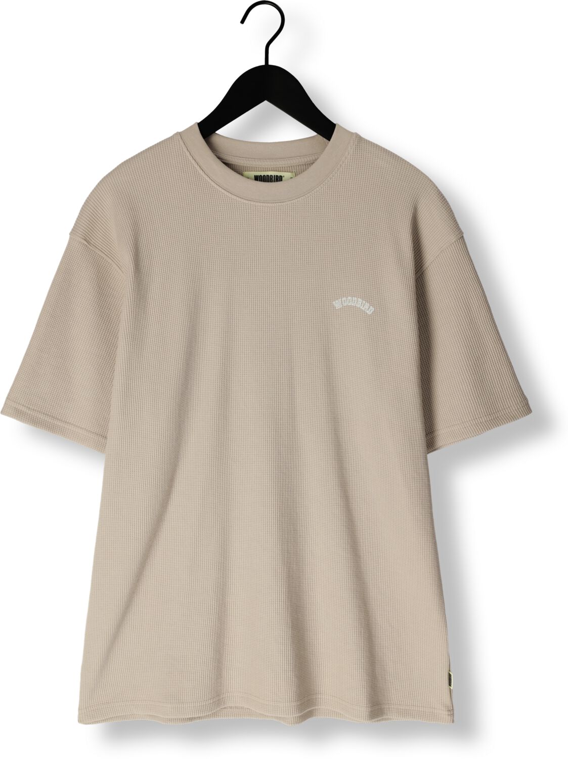 WOODBIRD Heren Polo's & T-shirts Wbbaine Waffel Tee Zand
