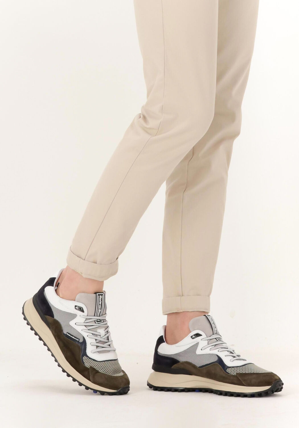 Groene FLORIS VAN BOMMEL Lage sneakers SFM-10082 - large