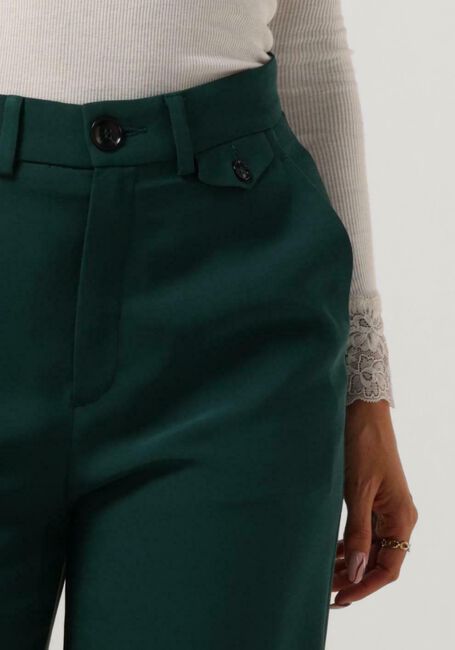Groene VANILIA Wijde broek CREPE CLEAN CHINO - large