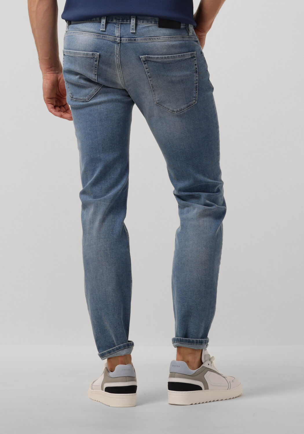 ALBERTO Heren Jeans Slim Blauw