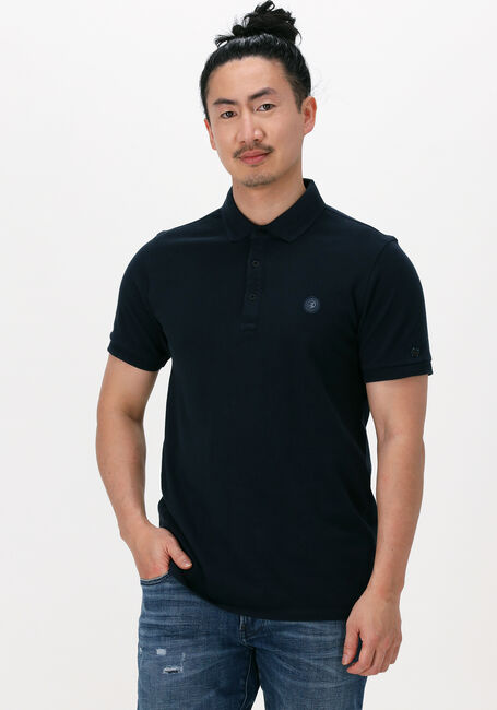 Donkerblauwe CAST IRON Polo SHORT SLEEVE POLO ORGANIC COTTON PIQUE ESSENTIAL - large