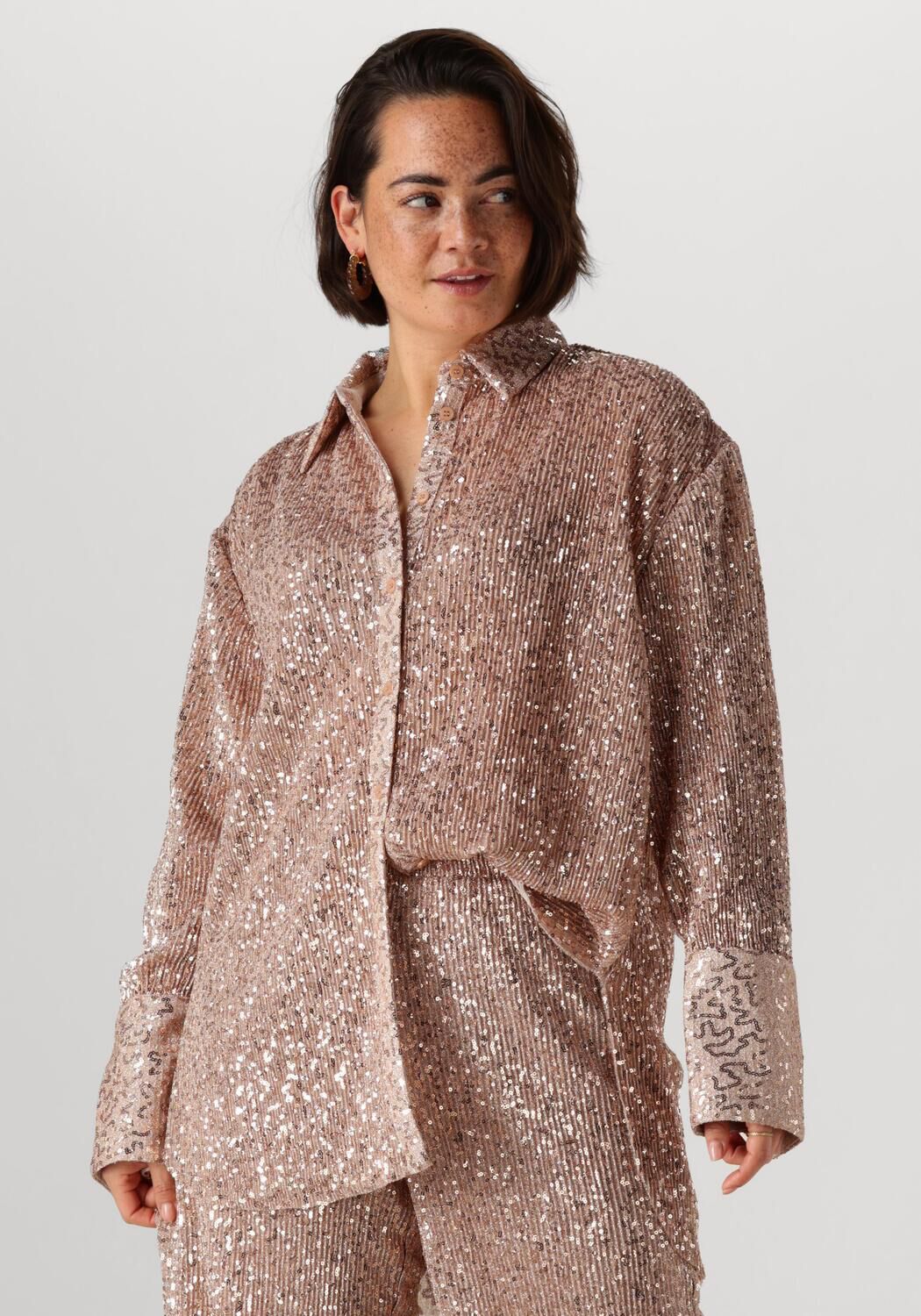 STUDIO AMAYA Dames Blouses Disco Brons