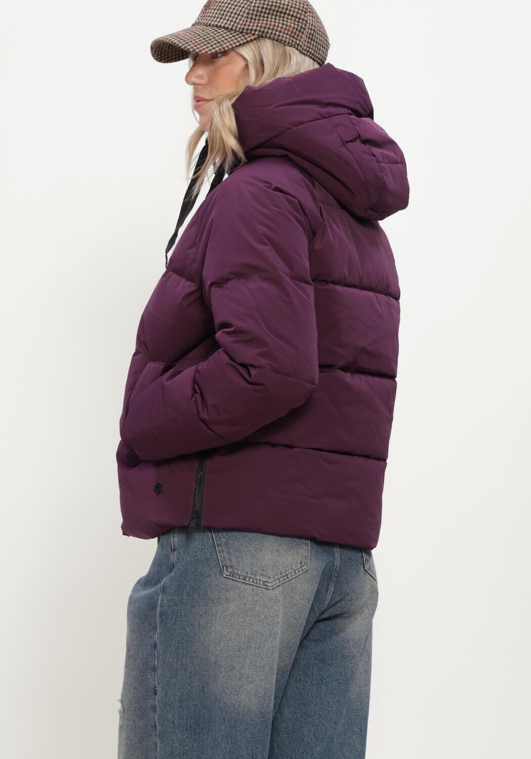 Plum MSCH COPENHAGEN Gewatteerde jas MSCHPAVINARIA SHORT JACKET - large