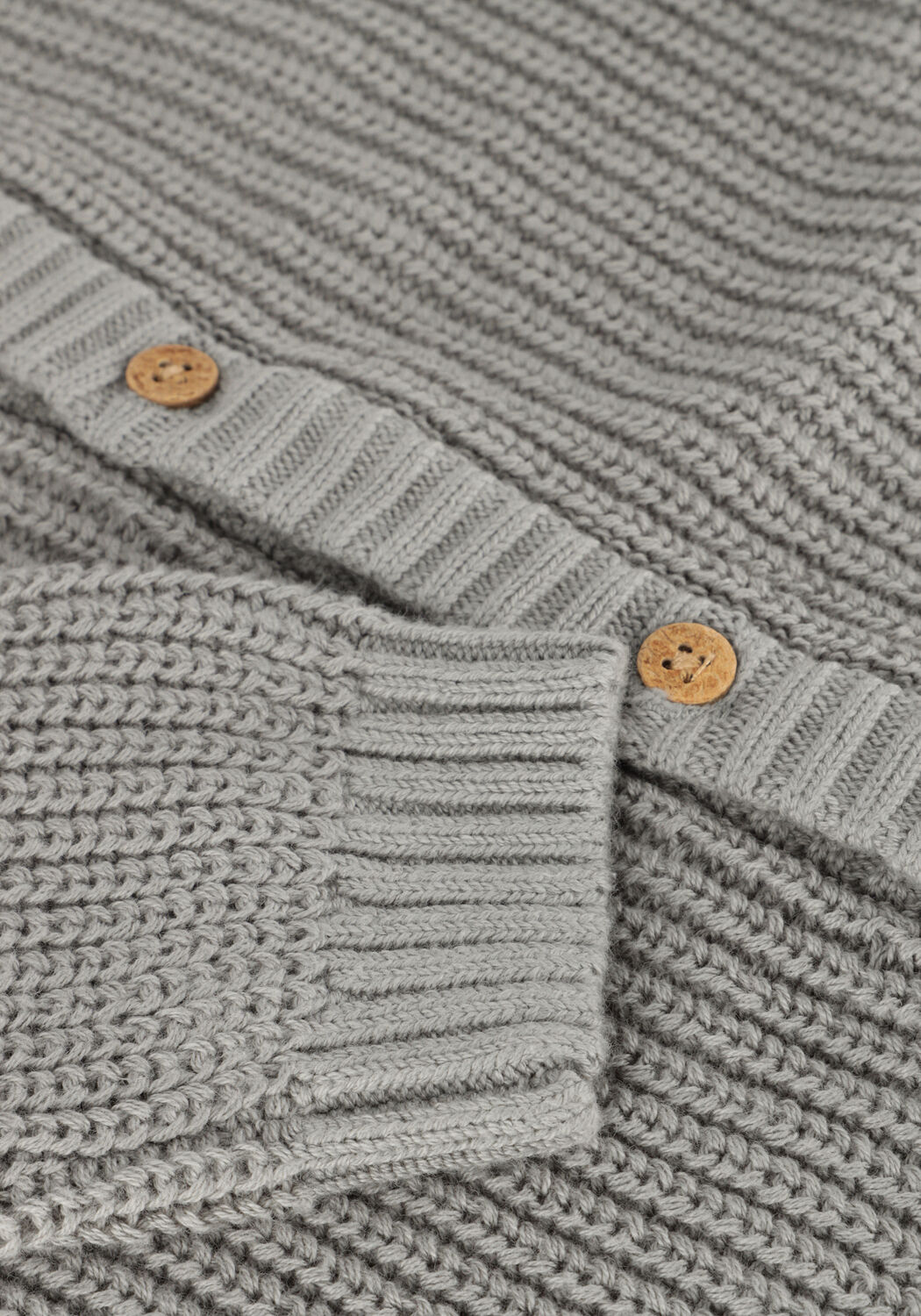 Grijze LIL' ATELIER Vest NBNEMLEN LS KNIT CARD LIL NOOS - large