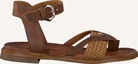 Cognac OMODA Platte sandalen M05058 - medium
