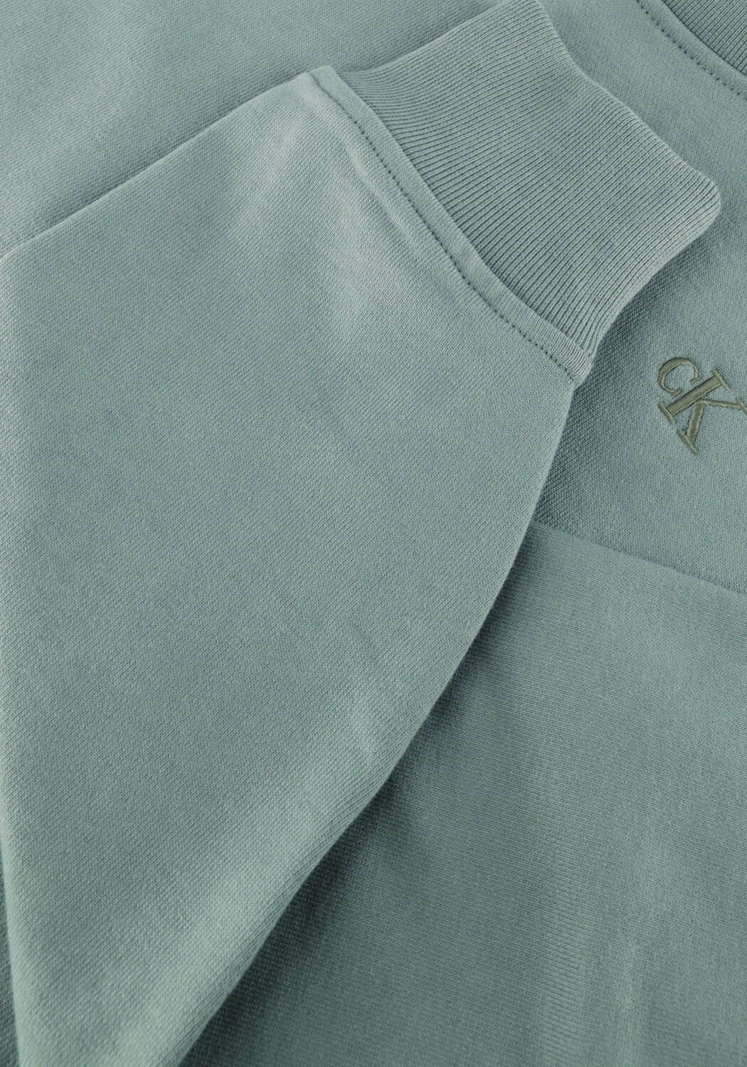 Groene CALVIN KLEIN Sweater LS ARCHIVE LOGO FRENCH TERRY RLX - large