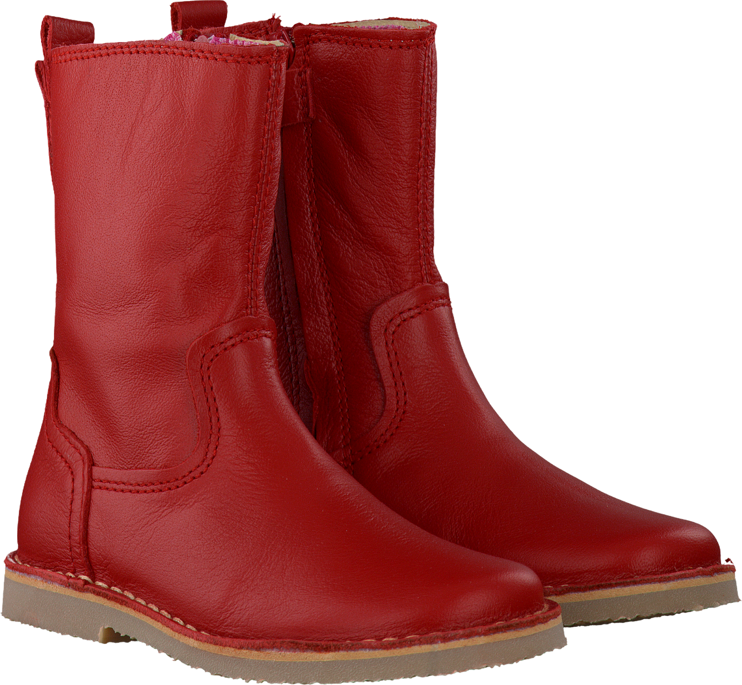 Rode KOEL4KIDS Lange laarzen JANTJE | Omoda Koel4kids laarzen en schoenen | Knotsknetter