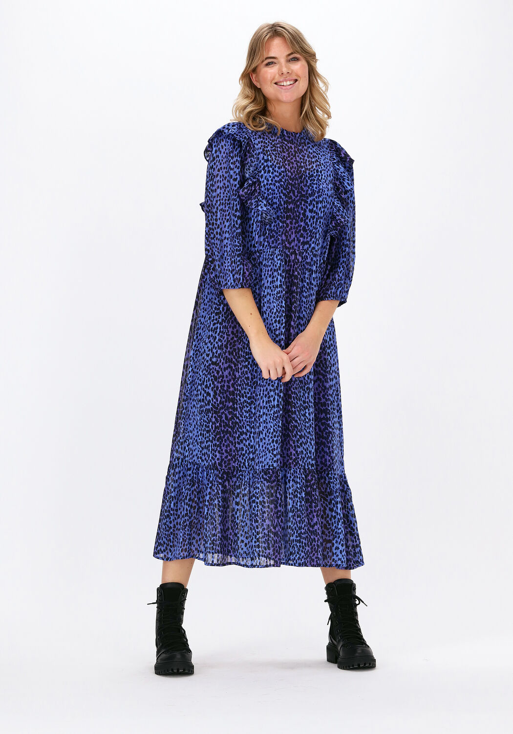 Lollys laundry jurk blauw 2025