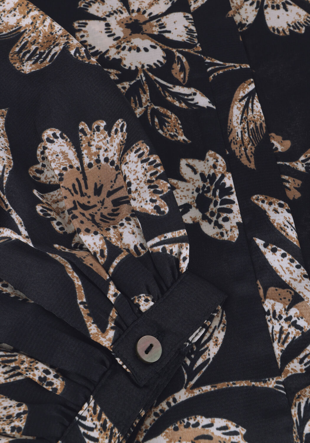 Donkerblauwe NEO NOIR Blouses NANI CANVAS FLOWER BLOUSE - large