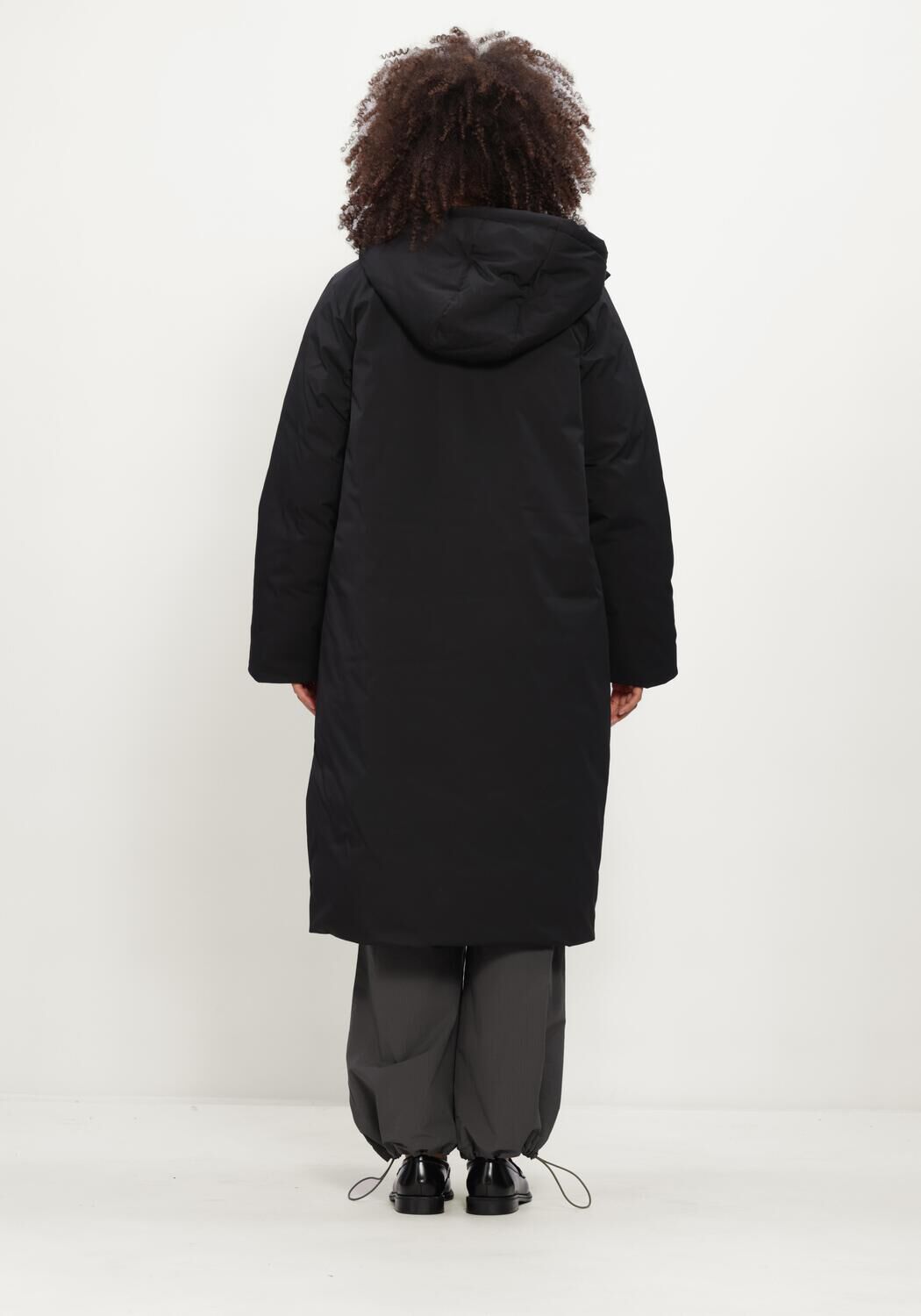 Zwarte OBJECT Gewatteerde jas OBJKELYN L/S RE LONG JACKET NOOS - large