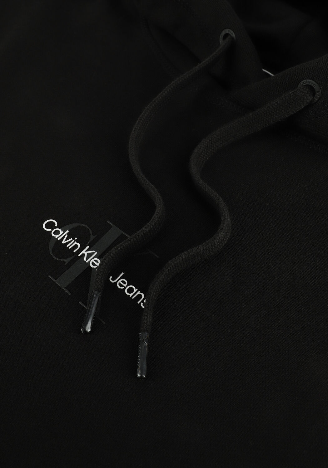 Zwarte CALVIN KLEIN Sweater MONOGRAM LOGO HOODIE - large