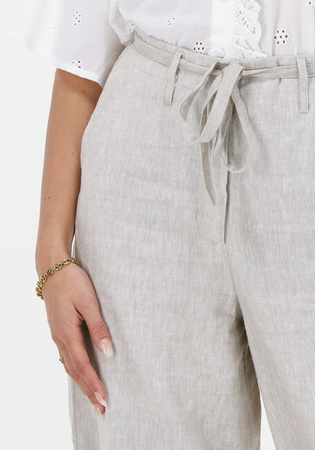 Lichtgrijze SELECTED FEMME Wijde broek SLFVIENNA HW WIDE PANT - large