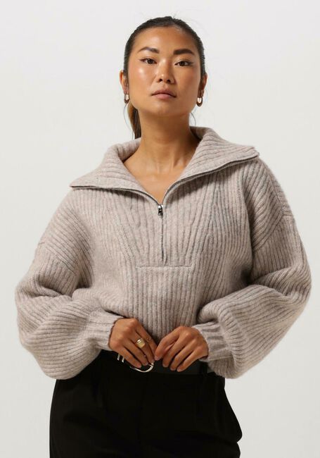 Beige SIMPLE Trui KNIT-RC-PL-23-1 - large