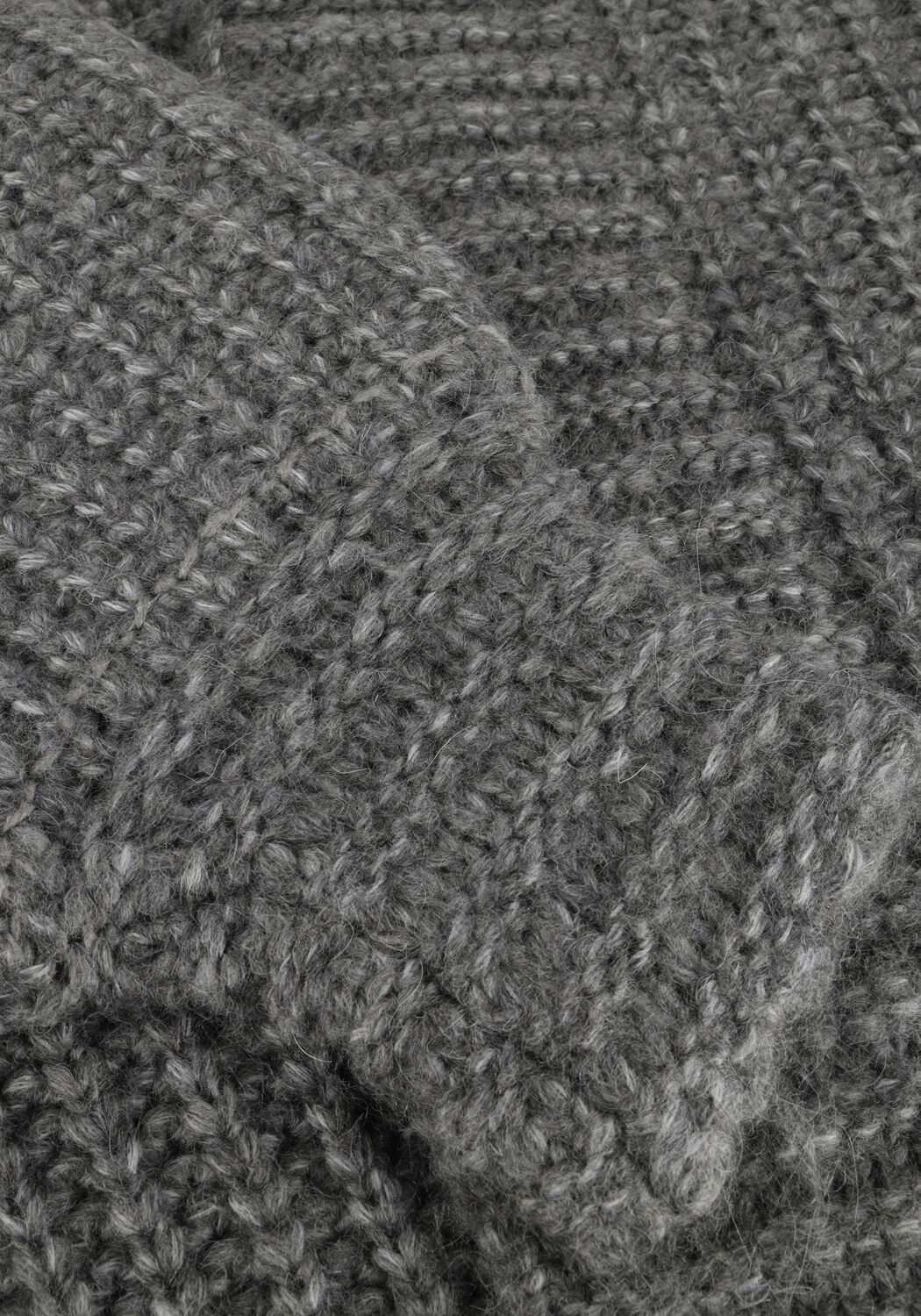 Grijze Y.A.S. Vest YASDALLY LS LONG KNIT CARDIGAN - large