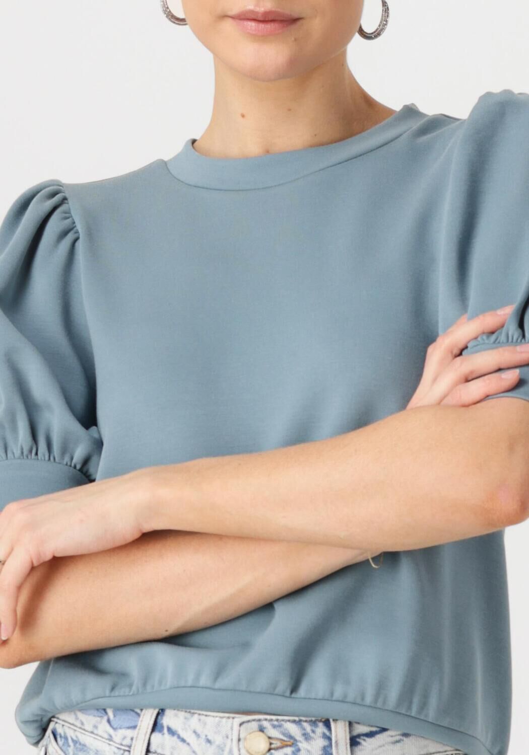 MINUS Dames Truien & Vesten Livana T-shirt Lichtblauw
