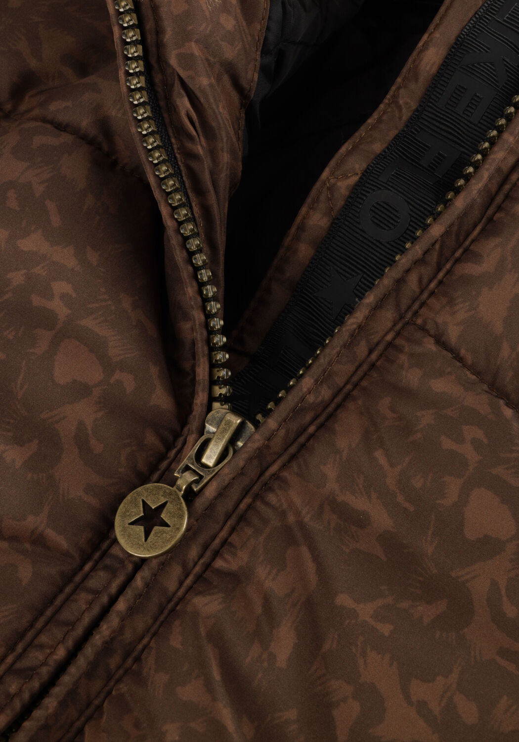 Bruine LIKE FLO Gewatteerde jas AELIN - large