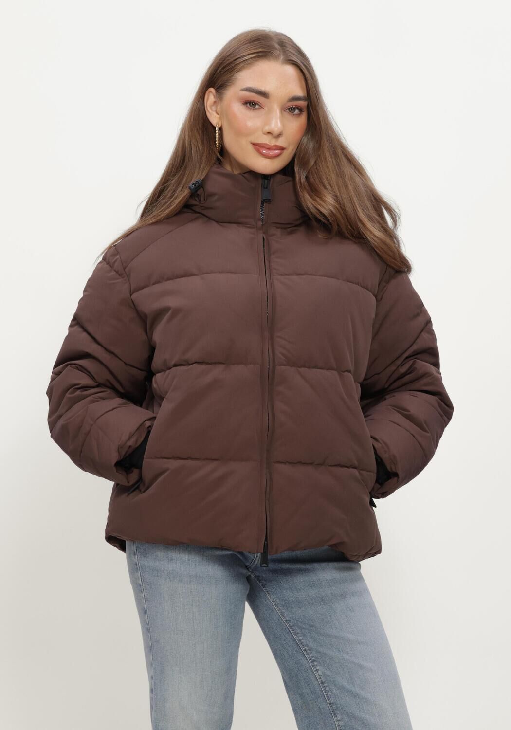 Bruine WITHBLACK Gewatteerde jas WBLGLORIAN PUFFER JACKET - large