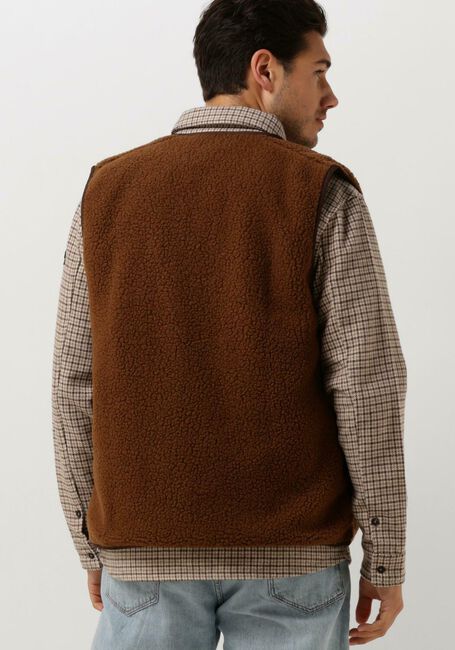 Bruine FORÉT Bodywarmer AURA SHERPA FLEECE VEST - large