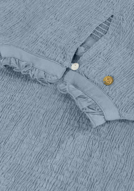 Lichtblauwe ANTIK BATIK Top ANGELIE SMOCK BLOUSE Lichtblauwe ANTIK BATIK Top ANGELIE SMOCK BLOUSE - large