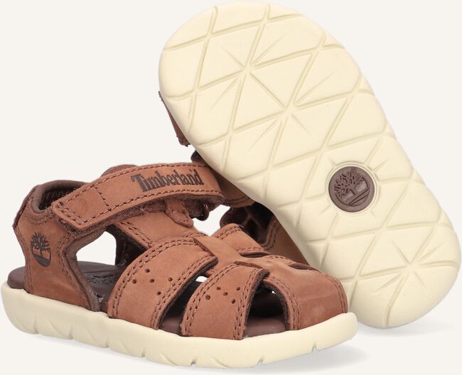 Bruine TIMBERLAND Platte sandalen NUBBLE LEATHER FISHERMAN Bruine TIMBERLAND Platte sandalen NUBBLE LEATHER FISHERMAN - large