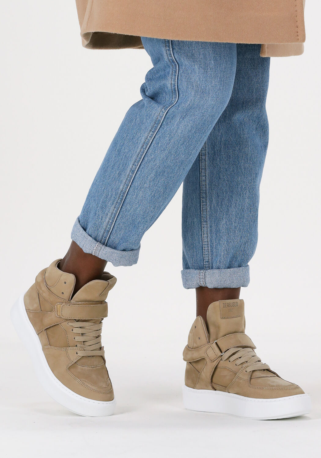 Taupe DEABUSED Hoge sneakers 7724 - large