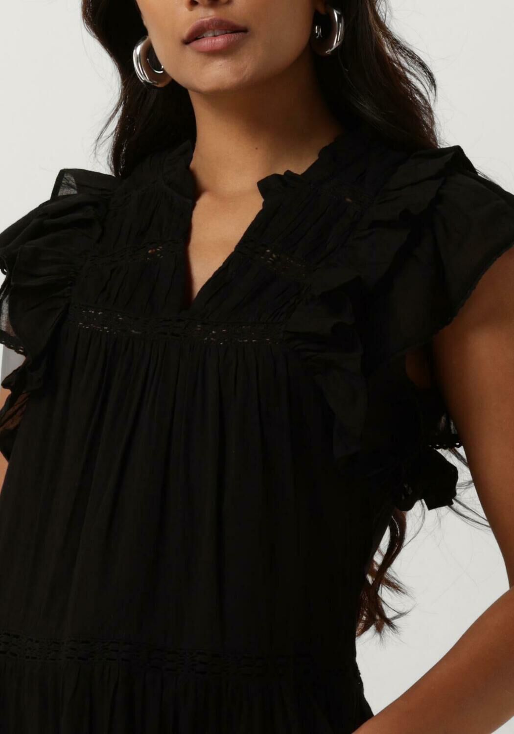 NEO NOIR Dames Jurken Ankita S Voile Dress Zwart