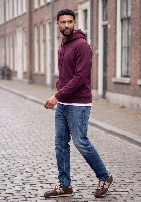 Bordeaux TOMMY JEANS Sweater TJM REG S FLAG HOODIE EXT - large