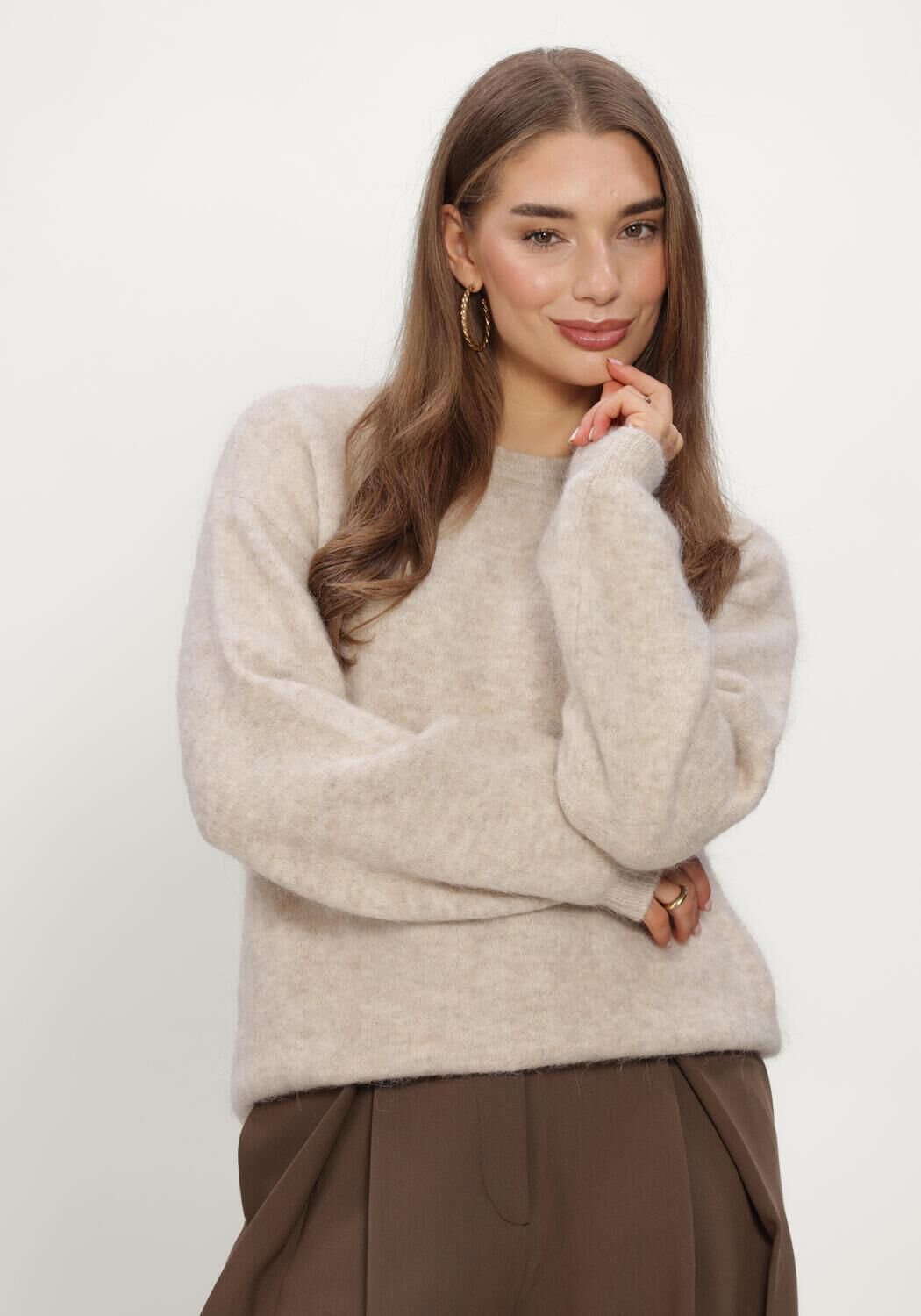 Beige LINA LOCCHI Trui LL-BENIGNE - large