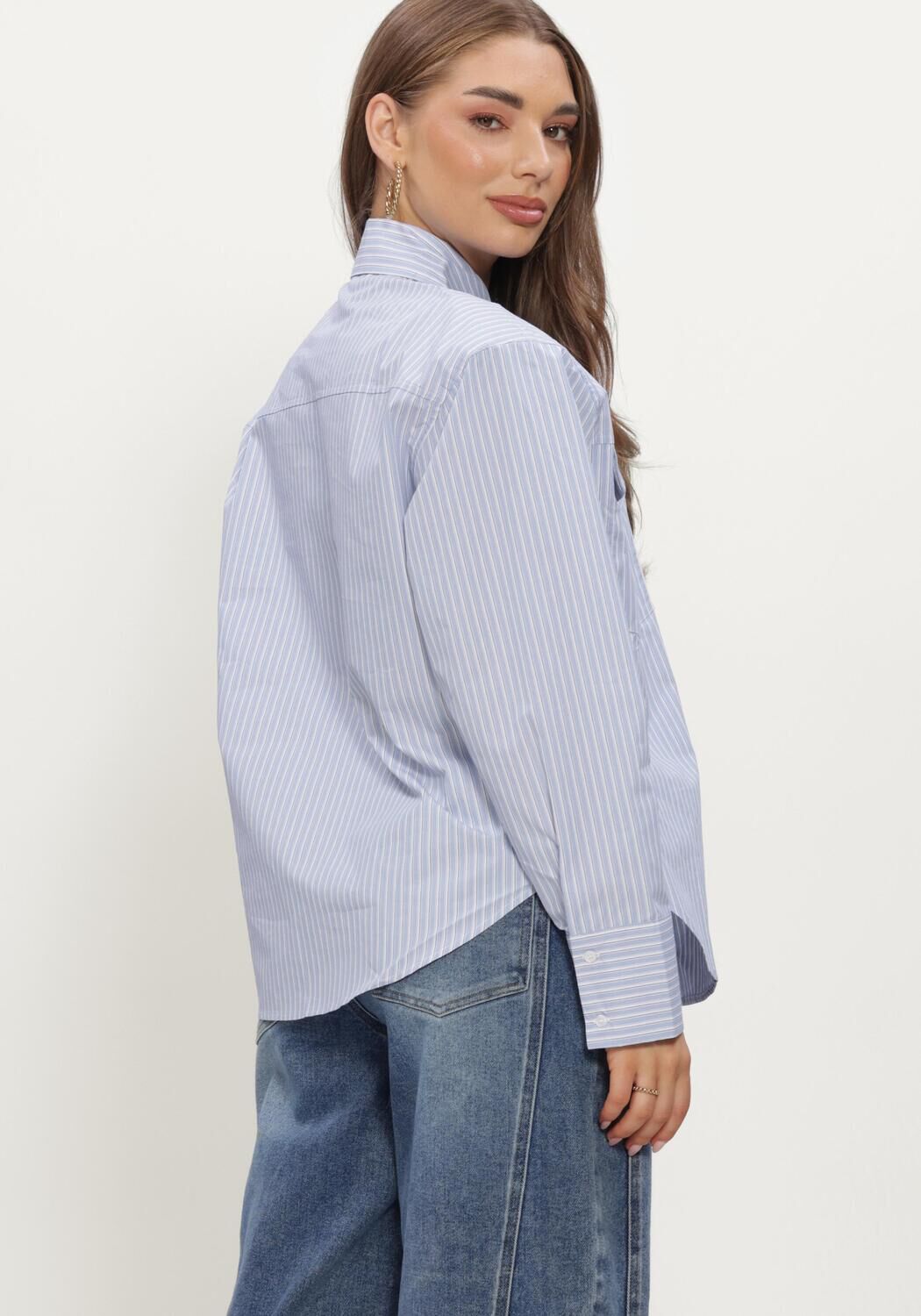 Lichtblauwe NOTRE-V Blouses NV-INGRID - large