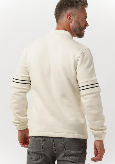 Beige TOMMY HILFIGER Trui MIXED TYPE POPOVER SWEATSHIRT - large