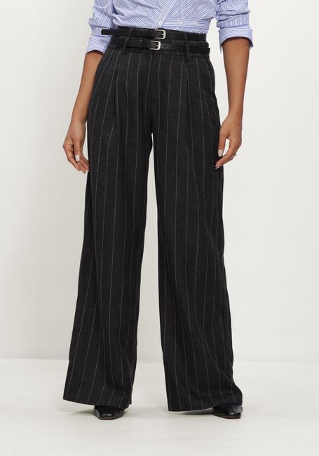 Antraciet HAUTE L'AMITI&Eacute; Wijde broek IVANNA BELT TALL PANT - large