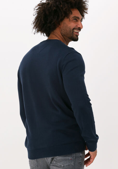 Donkerblauwe TOMMY JEANS Trui TJM ESSENTIAL LIGHT SWEATER - large