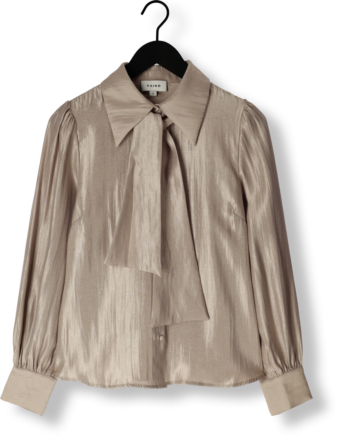AAIKO Dames Blouses Veronne Tie Shimm Ray 517 Zand