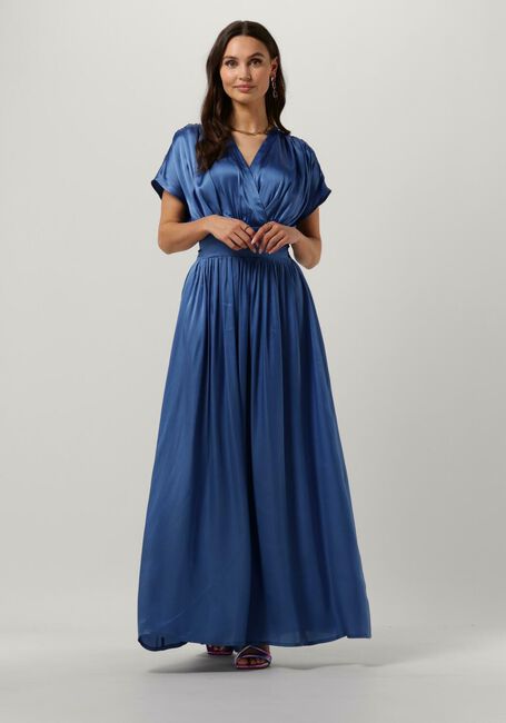 Lichtblauwe SEMICOUTURE Maxi jurk BLONDIE - large